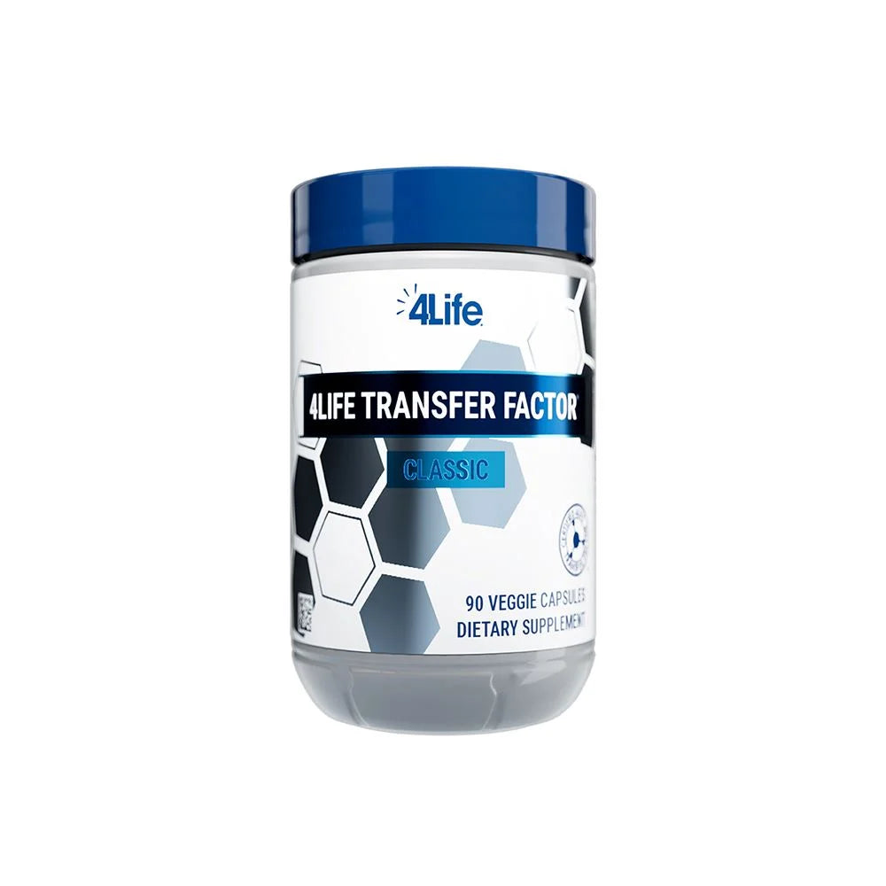 4Life Transfer Factor Classic - Immune Support Supplement with Cow Colostrum for Enhanced Immune System Recognition, Response, and Memory - for Ages 2 and Up - 90 Veggie Capsules, Front Image