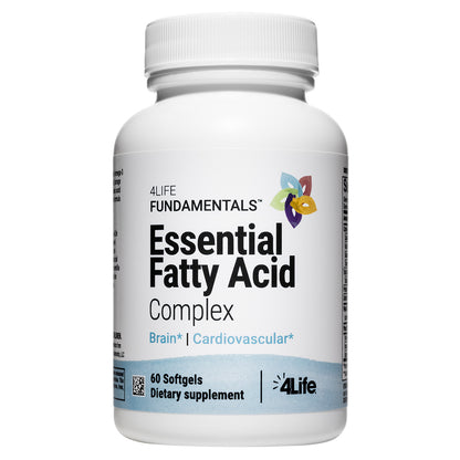 4life Essential Fatty Acids with Omega-3 and 6 from Fish Oil, Borage Seed Oil, Flaxseed Oil, and Safflower Seed, Front Image