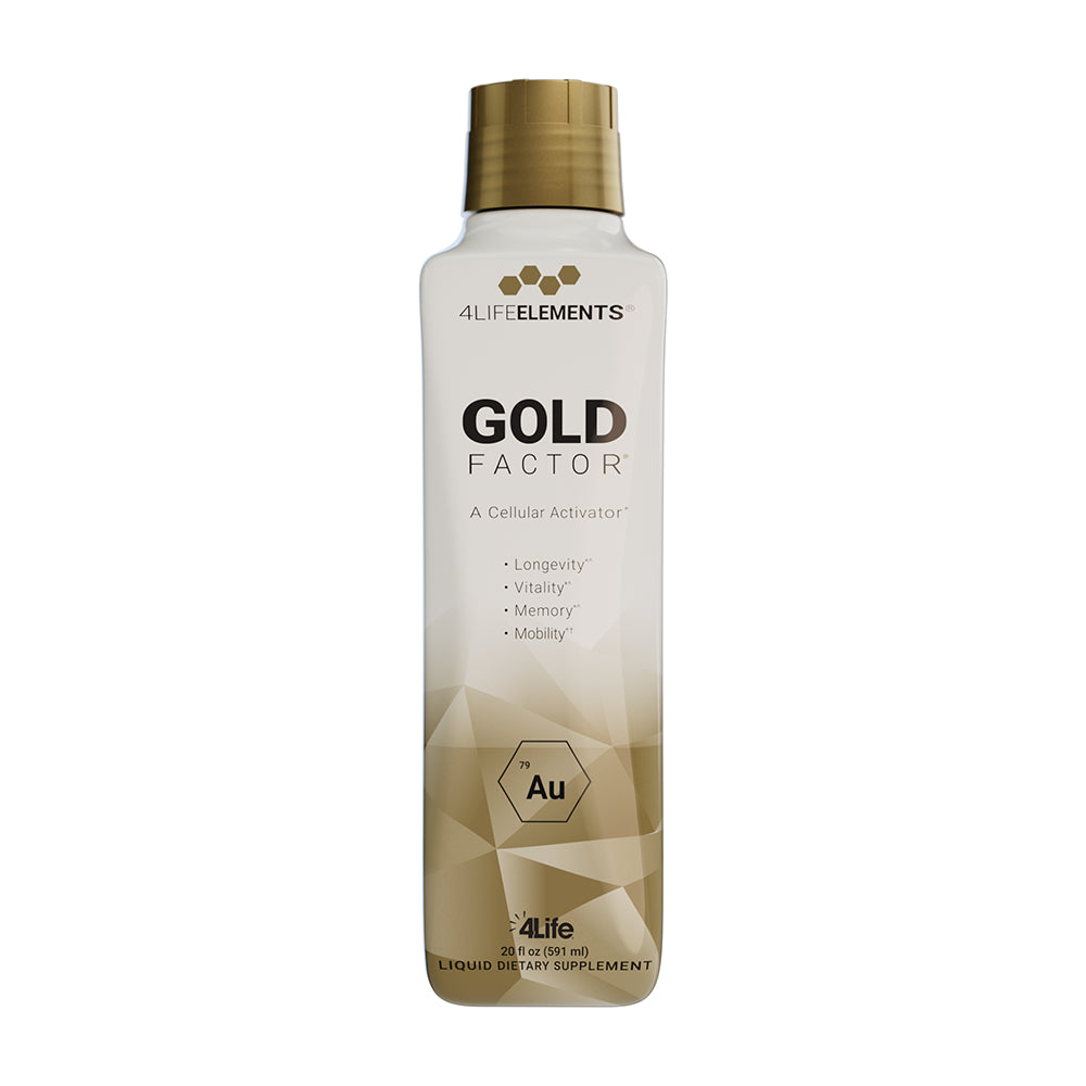 4life Transfer Factor Colloidal Gold Cognitive Function and Cellular Vitality Telomeres Protection for Premium Anti-Aging, Front Image