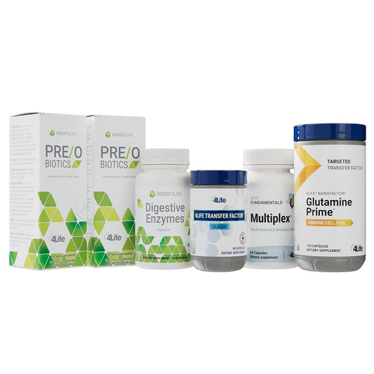 4life Transfer Factor Immune IQ Complete Pack with Digestive Enzymes, Glutamine Prime, Transfer Factor and Essential Vitamins and Minerals, Front Image