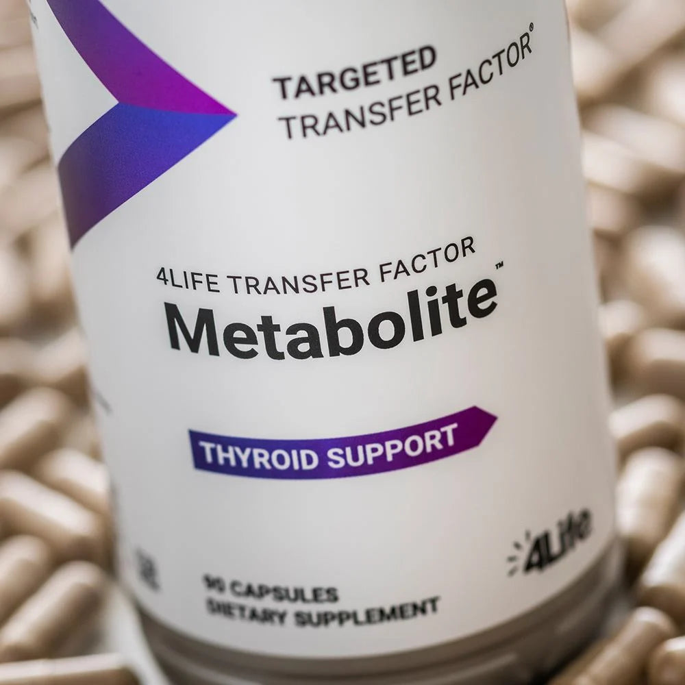 4life Transfer Factor Metabolite Thyroid Health blend Supplement with Iodine from Kelp and Selenium, Close Up