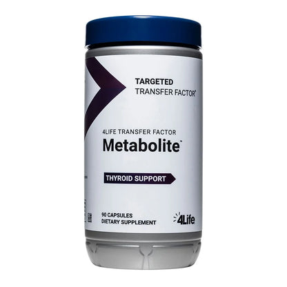 4life Transfer Factor Metabolite Thyroid Health blend Supplement with Iodine from Kelp and Selenium, Front View