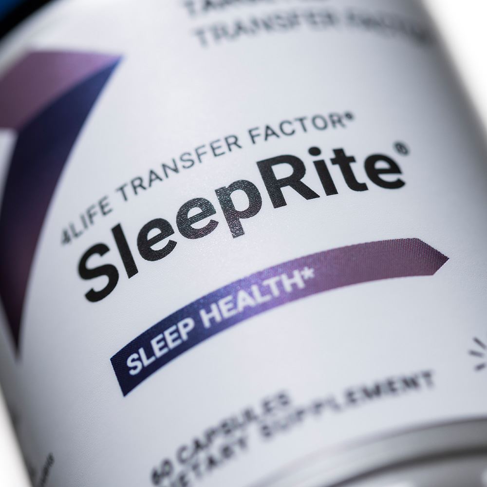 4Life Transfer Factor SleepRite - All-Natural Immune and Sleep Support with GABA and melatonin - 60 Capsules, Close Up Image