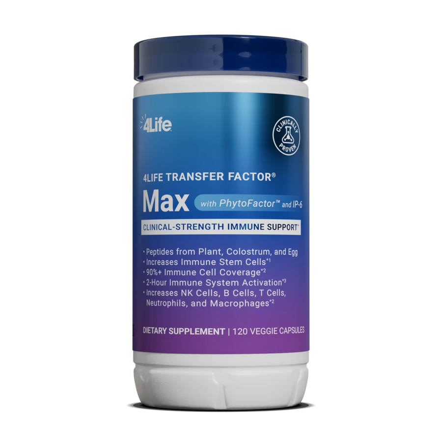 4Life Transfer Factor Max bottle, 120 vegetable capsules