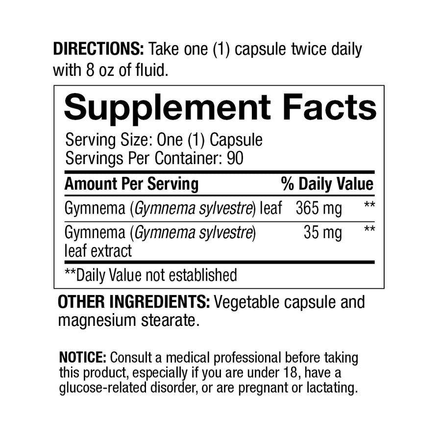4Life Gurmar Supplement Facts