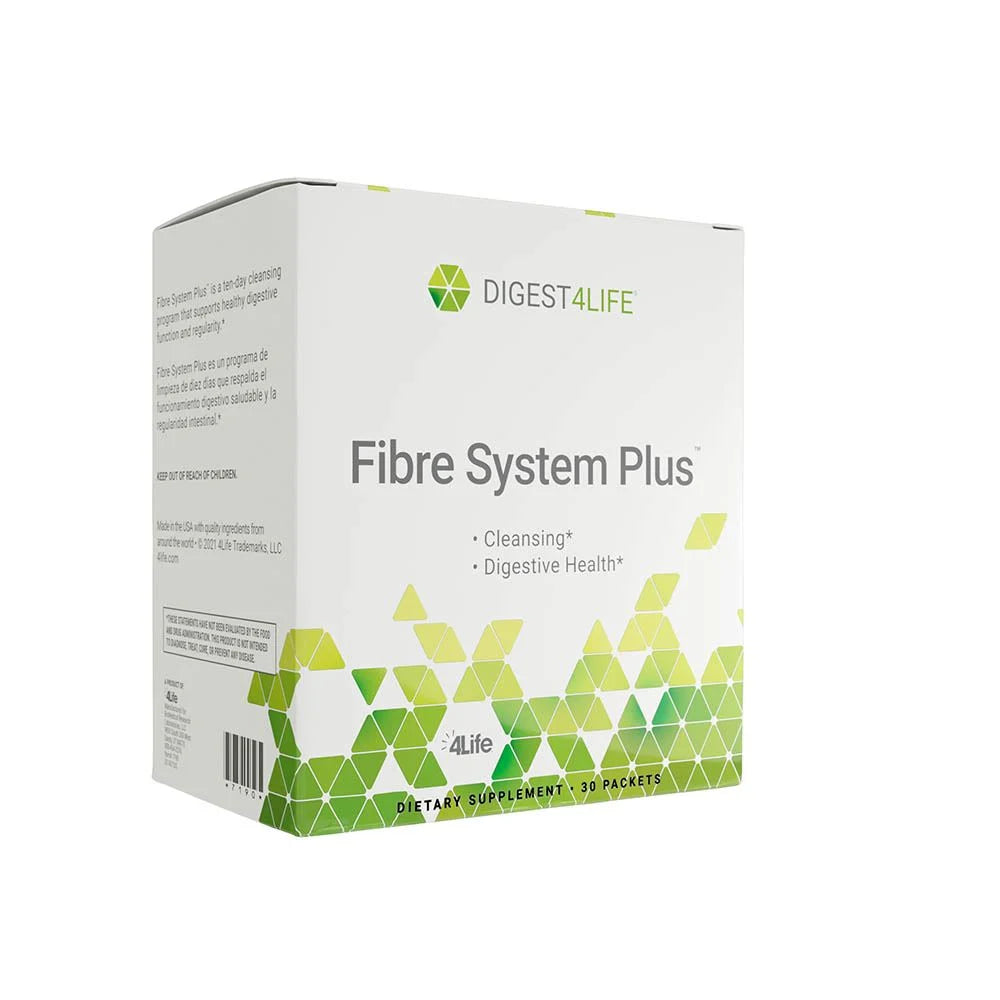 4life Fibre System Plus 10 Day Gut Detox Cleanser with Cascara Sagrada, Prunes, Bromelain, Pineapple, and Papain, Side View