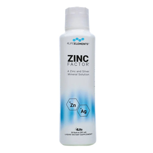 4life Zinc Factor Immune System Boost with Ionic Silver and Zinc for Optimal Immune Support, Front Image